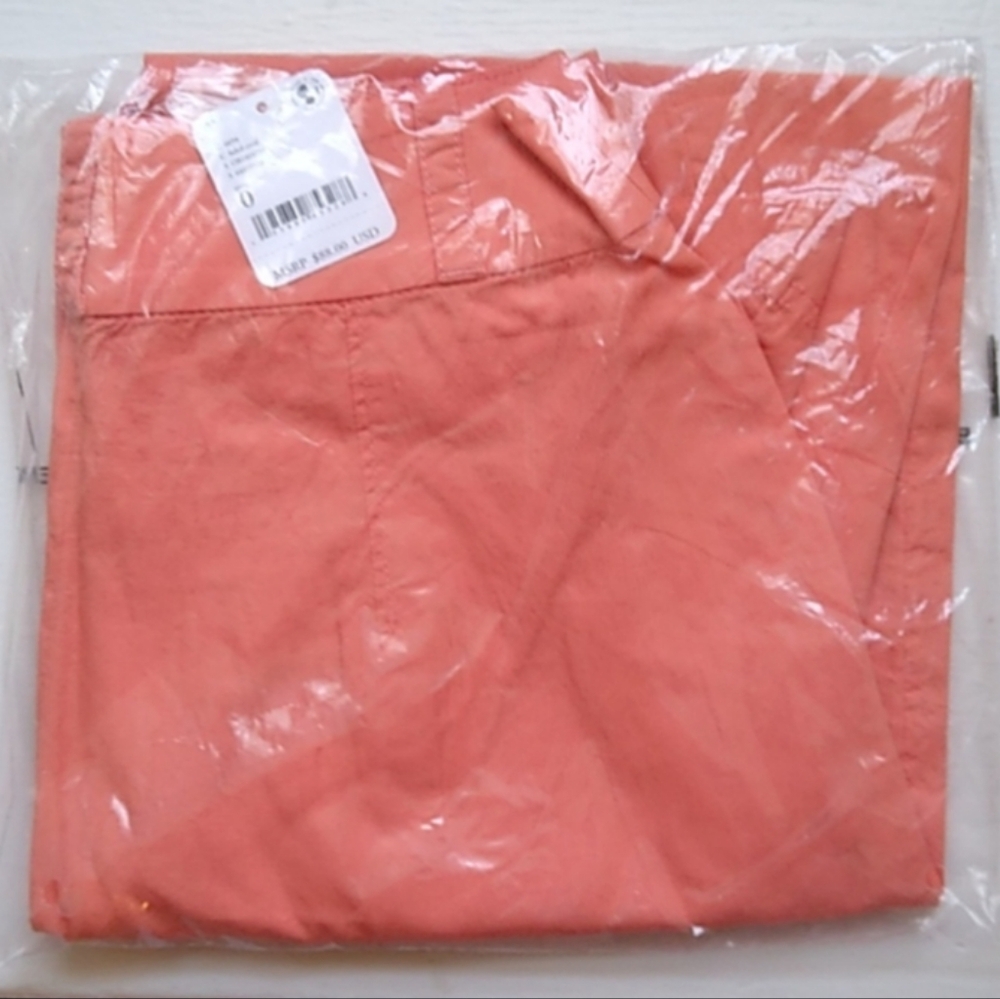 Free People Menorca Cropped Solid Pant / Faded Coral Size 0 - Picture 10 of 10